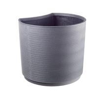Gėlių vazonas Teraplast URBAN LARGE D56 H54 ANTRACITE, plastikinis, Ø 56 cm, pilka sp.