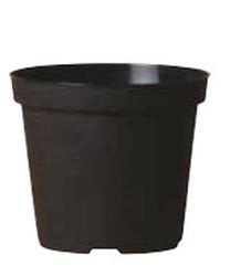 Puķu pods Vaso Norma 501441800, plastmasa, Ø 12 cm, melna krās.