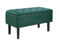 Pufas Cleo, juoda sp./žalia sp., 80 cm x 40 cm x 44 cm