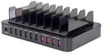 Įkrovimo stotelė Manhattan, USB/AC/DC, juoda sp.