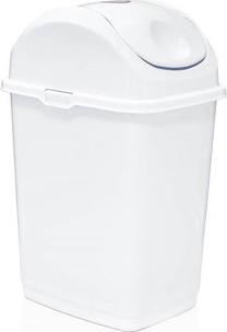 Šiukšliadėžė Katex Slim, balta sp., 10 l, 36.5 cm x 19.5 cm