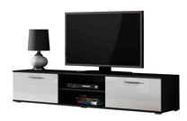 TV staliukas Cama Meble Soho 180, baltas/juodas, 180 cm x 43 cm x 37 cm