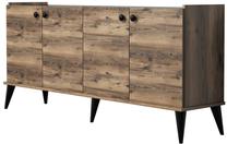 Komoda Kalune Design Lidya 566BMS2601, riešuto sp., 82.5 cm x 41 cm x 182 cm