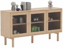 Komoda Home4you Hansen 37058, smėlio sp., 75 cm x 140 cm x 40 cm