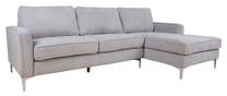 Kampinė sofa Home4you Rollo, smėlio ruda sp., 149 x 271 cm x 87 cm