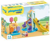 Konstruktors Playmobil 1-2-3 Adventure Tower With Ice Cream Booth 71326, 18 gab., daudzkrāsaina