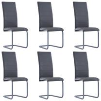 Krēslu komplekts VLX 278096 278096, pelēka krās., 52.5 cm x 41 cm x 102.5 cm, 6 gab.