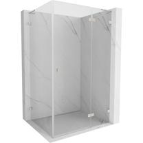 Dušo kabina Mexen Lunar L, stačiakampė, be padėklo, 85 cm x 70 cm x 200 cm, skaidri sp./sidabro sp./grūdintas