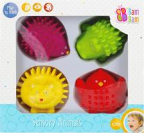 Развивающая игра BamBam Sensory Animals, многоцветный, 4 шт.