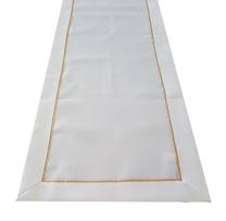 Galda celiņš taisnstūrveida 8o5, zelta krās./balta krās., 40 x 160 cm