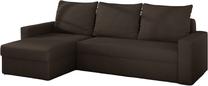 Kampinė sofa Livio Alova 67, ruda sp., 150 x 237 cm x 90 cm