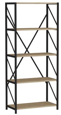 Spintelė Kalune Design Vega 550ARN2222, ąžuolo sp./juoda sp., 64.2 cm x 30 cm x 150 cm