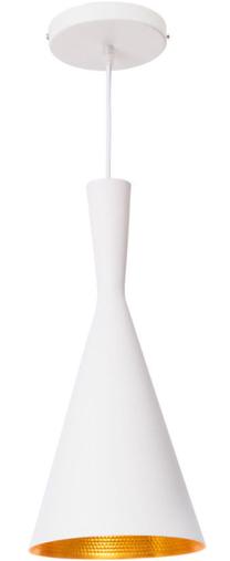 Valgusti rippuv Light Prestige Garda LP-42011/1P 5907796363638, E27, 1 x 40 W, valge v. / pronks v.