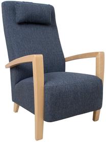 Krėslas Home4you Venla 15623, mėlyna sp., 65.5 cm x 65 cm x 104 cm