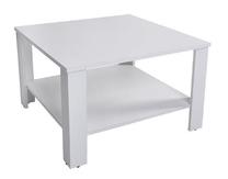 Kohvilaud Odette, valge v., 67.5 cm x 67.5 cm x 47.5 cm