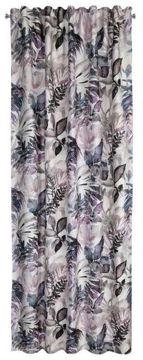 Nakts aizkari Lilia, balts krās./violeta krās., 140 cm x 270 cm