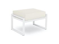 Lauko pufas Calme Jardin Nicea CAL_POUF_83_F1_NICEA1, balta sp./smėlio sp., 45 cm x 70 cm x 44 cm