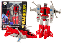 Трансформер Lean Toys X-Warrior Deformation, 15 см, красный цв.