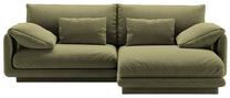 Kampinė sofa Micadoni Torino, šviesiai žalia sp., dešininė, 220 x 170 cm x 83 cm