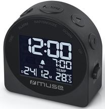 Elektroninis laikrodis Muse Portable Travelling M-09C, juoda sp., 6.2 cm x 2.5 cm