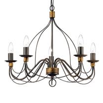 Valgusti rippuv Ideal Lux Corte SP8, E14, 8 x 40 W, hall v. / pruun v.