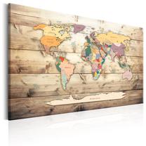 Reprodukcija Artgeist World Map: Colourful Continents, k-b-0009-b-b, 90 cm x 60 cm