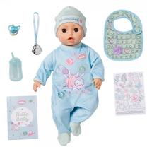 Кукла пупс Zapf Creation Baby Annabell Alexander 709924, 43 см, синий цв.