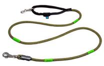 Suņu pavada Dogcessories Idealeash 2.0 Basic Mini, melna krās./dzeltena krās., 2 m