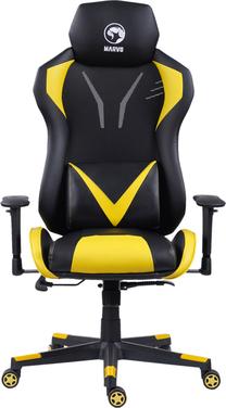 Игровой стул Marvo CH-133, 54 x 57 x 118 - 128 см, черный цв./желтый цв.