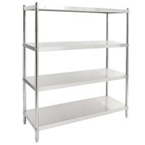 Lentyna VLX 4-Tier Kitchen Shelf, sidabro sp., 150 cm x 48 cm x 155 cm