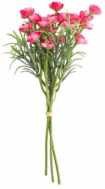 Dirbtinė puokštė, kamelija Homla Camelia, žalia sp./rožinė sp., 30 cm