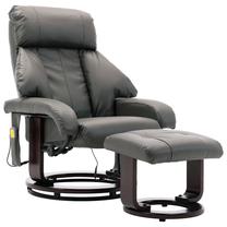 Krėslas VLX Massage 248680, pilka sp., 77 cm x 82 cm x 110 cm
