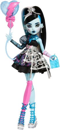 Кукла с аксессуарами Mattel Monster High Scary Sweet Birthday Frankie Stein JBG75, 29 см, синий цв.