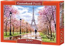 Пазл Castorland Romantic Walk In Paris 1000 el. C-104369, 68 см x 47 см, 1000 шт., многоцветный