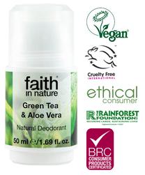 Dezodorants sievietēm Faith in Nature, 50 ml