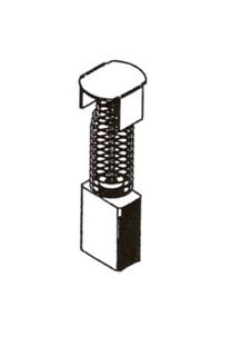 Šepetėlis Haushalt 30-34-018-H, 6.35 mm x 11 mm x 17.3 mm, 2 vnt.
