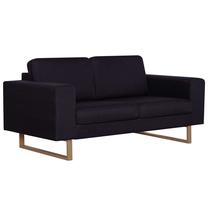 Sofa VLX 2-Seater 281389, juoda sp., 82 x 156 cm x 75 cm