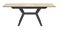 Stalas išskleidžiamas MN 4002-01-2, juoda sp., 195 cm x 90 cm x 76.5 cm
