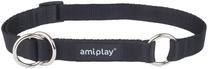 Ошейник для собак Amiplay Basic, черный цв., 250 - 400 мм x 15 мм, 25-40