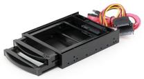 Adapteris Gembird MR3-2SATA2.5-01, 160 g, juoda sp.