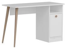 Kirjutuslaud koos kapiga Kalune Design Cannas 475OLV1202, 110 cm x 50 cm, 74 cm, valge v.