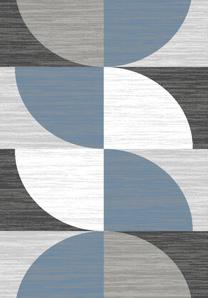 Paklājs Domoletti Madison, zila krās./pelēka krās., 160 cm x 230 cm
