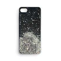 Telefona vāciņš Hurtel Star Glitter Shining, melna krās., Apple