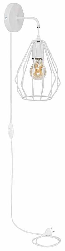 Valgusti seinale TK Lighting Brylant 2284, E27, 1 x 15 W, valge v. / valge v.