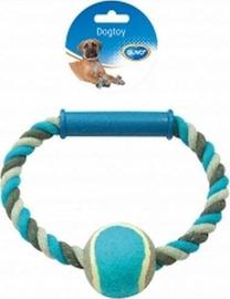 Žaislas šuniui, kamuoliukas Duvo O-Pull Tennis Ball, 18 cm, mėlyna sp./balta sp./pilka sp.