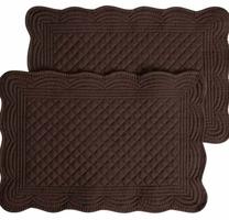 Galda paklājiņš Homla Basic Vela 246232, 45 cm x 30 cm, 2 gab., Brūna krās.