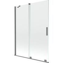 Ванная стенка Mexen Velar, 130 см x 150 см, графитовый цв./прозрачный