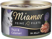 Šlapias kačių maistas Miamor Feine Filets, žuvis/jūros gėrybės, 0.1 kg