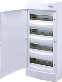 Moduļu panelis ETI ECT48PO, virsapmetuma, IP40, 48 mod., balta krās.