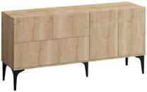 Komoda Kalune Design Tress 393MRD1316, ąžuolo sp./juoda sp., 75 cm x 150 cm x 35 cm